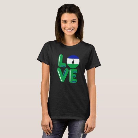 LOVE - Lesotho Premium T-shirt (Voorkant volledig)