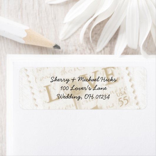 Love Letter Adresetiketten Etiket (Insitu)