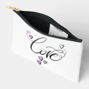 Love Letter Beauty Clutch   Chic Monochromatisch Etui