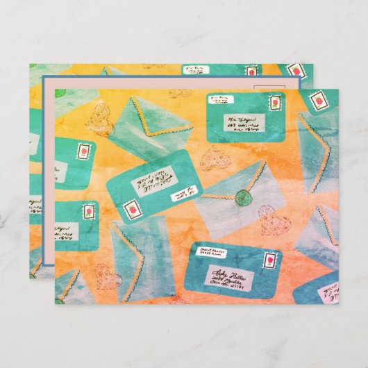 Love Letter Briefkaart (Voorkant / Achterkant)