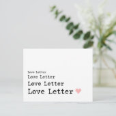Love Letter Briefkaart (Staand voorkant)