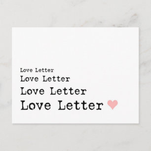 Love Letter Briefkaart