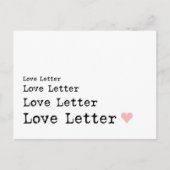 Love Letter Briefkaart (Voorkant)