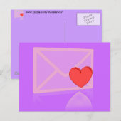 Love Letter Briefkaart (Voorkant / Achterkant)