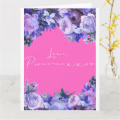 Love Letter Design - Liefde, Provence xxxoo Kaart (Gele Bloem)