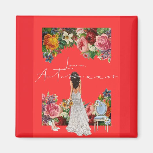 Love Letter Design - Love, Autumn xxoo Magneet (Voorkant)