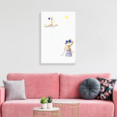 Love Letter Design - Love, Capri xxoo Canvas Afdruk (Insitu (Woonkamer))