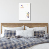 Love Letter Design - Love, Capri xxoo Canvas Afdruk (Insitu (Slaapkamer))