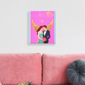 Love Letter Design - Love, Saint Valentine xxoo Canvas Afdruk (Insitu (Woonkamer))