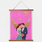 Love Letter Design - Love, Saint Valentine xxoo Hangend Wandkleed (Voorkant)