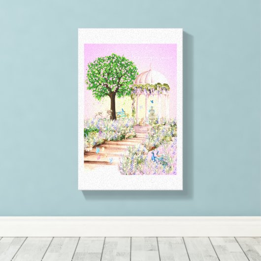 Love Letter Design - Love, Spring xxoo Canvas Afdruk (Insitu (Houten vloer))