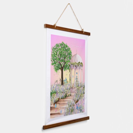 Love Letter Design - Love, Spring xxoo Hangend Wandkleed (Gebogen)