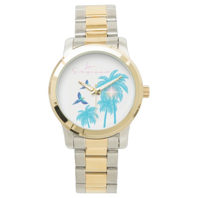 Love Letter Design - Love, Summer xxoo Horloge (Voorkant)