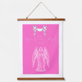 Love Letter Design - Love, Your Guardian Angelxxoo Hangend Wandkleed (Voorkant)