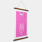 Love Letter Design - Love, Your Guardian Angelxxoo Hangend Wandkleed (Gebogen)