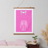 Love Letter Design - Love, Your Guardian Angelxxoo Hangend Wandkleed (Slaapkamer)