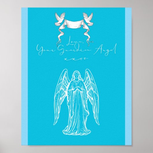 Love Letter Design - Love, Your Guardian Angelxxoo Poster (Voorkant)