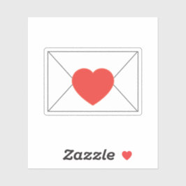 Love Letter Envelope Sticker