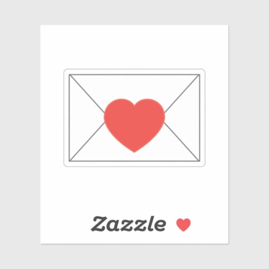 Love Letter Envelope Sticker (Vel)