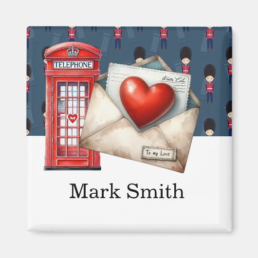 Love Letter for Lover, een liefdesbrief met een Lo Magneet (Voorkant)