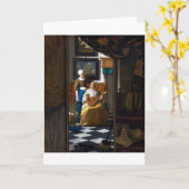 Love Letter, Johannes Vermeer Kaart (Gele Bloem)