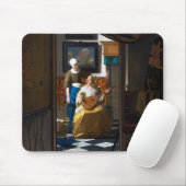Love Letter, Johannes Vermeer Muismat (Met muis)