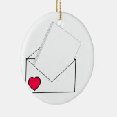 Love Letter Keramisch Ornament (Rechts)