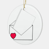Love Letter Keramisch Ornament (Links)