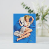 Love Letter Pin Up Briefkaart (Staand voorkant)