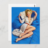 Love Letter Pin Up Briefkaart (Voorkant / Achterkant)