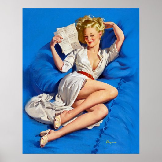 Love Letter Pin Up Poster (Voorkant)