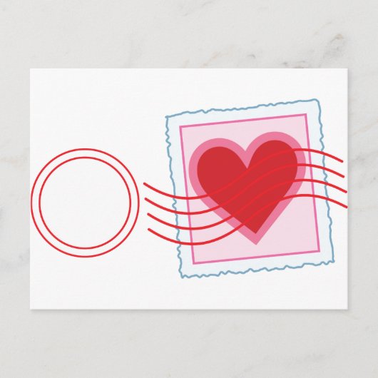Love Letter Stamp Briefkaart (Voorkant)