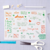 Love Letter Tissuepapier (Craft)