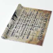 Love Letter To Husband | Special Gift For Man | Cadeaupapier (Uitgerold)