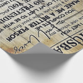 Love Letter To Husband | Special Gift For Man | Cadeaupapier (Hoek)