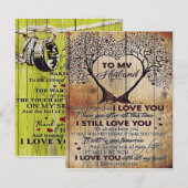 Love Letter To Husband | Special Gift For Man | Kaart (Voorkant / Achterkant)