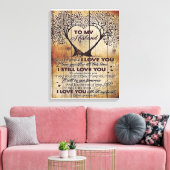 Love Letter to Husband | Speciale uitgave bij Man Canvas Afdruk (Insitu (Woonkamer))