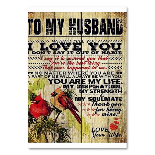 Love Letter to Husband | Speciale uitgave bij Man  Kaart (Voorkant)