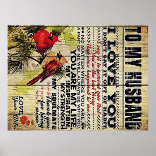 Love Letter to Husband Speciale uitgave bij Man Poster