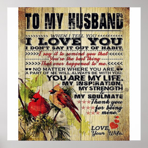 Love Letter to Husband Speciale uitgave bij Man Poster