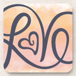 Love Lettering Bier Onderzetter