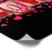 Love Lettering Leopard Day Pink Valentine s Humor Poster (Hoek)