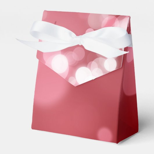 Love Lettering Red Hearts Bedankdoosjes (Voorkant Zijde)