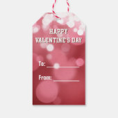 Love Lettering Red Hearts Cadeaulabel (Achterkant)