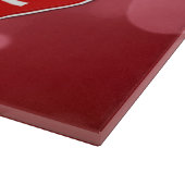 Love Lettering Red Hearts Snijplank (Hoek)