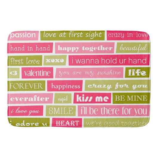 Love Letters Badmat (Voorkant)