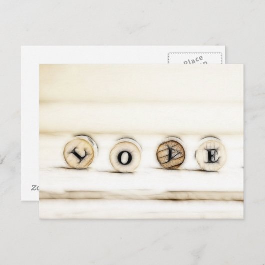 Love Letters Briefkaart (Voorkant / Achterkant)