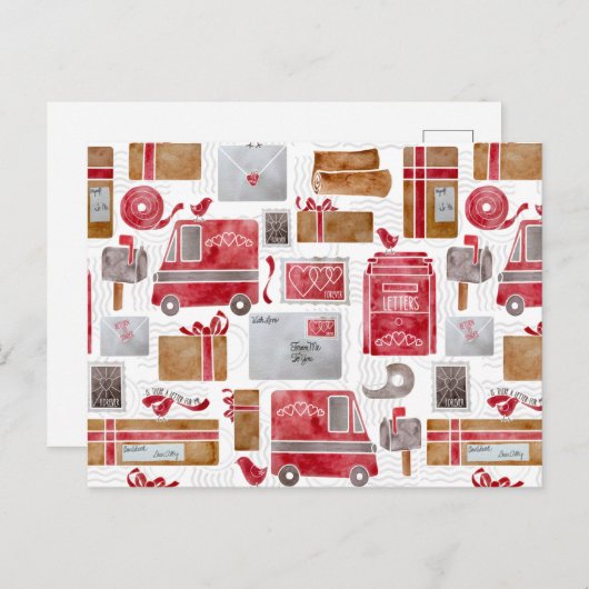 Love Letters Briefkaart (Voorkant / Achterkant)
