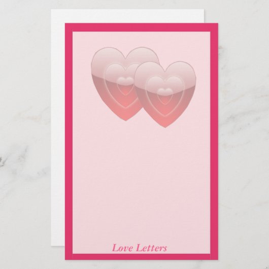 Love Letters Briefpapier (Voorkant / Achterkant)
