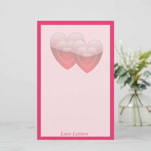 Love Letters Briefpapier (Staand voorkant)